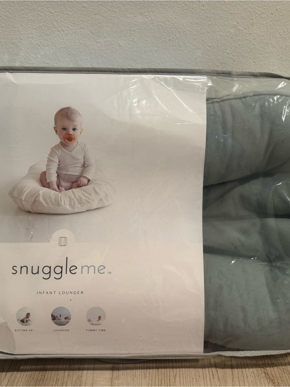 Snuggle Me Organic Infant Lounger - Sage Green